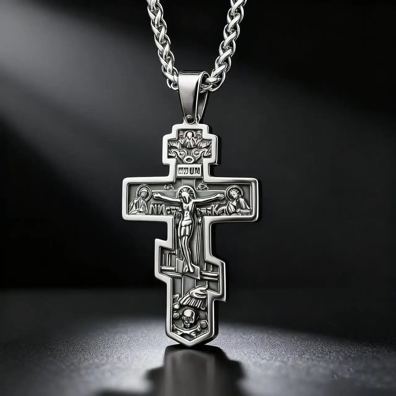 Stainless Steel Orthodox Cross
