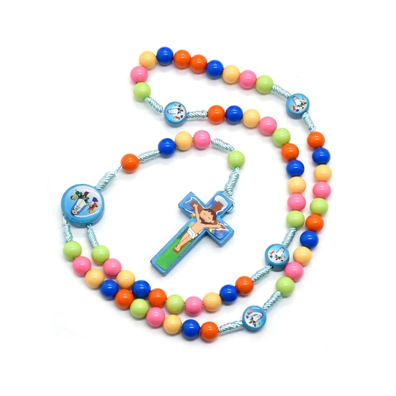 Children's Rosary Coloured Acrylic Beads