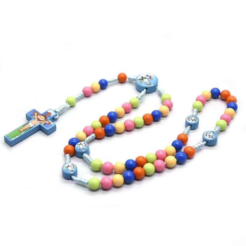 Children's Rosary Coloured Acrylic Beads