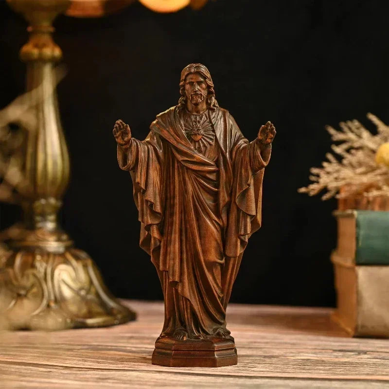Wood Jesus Sacred Statue