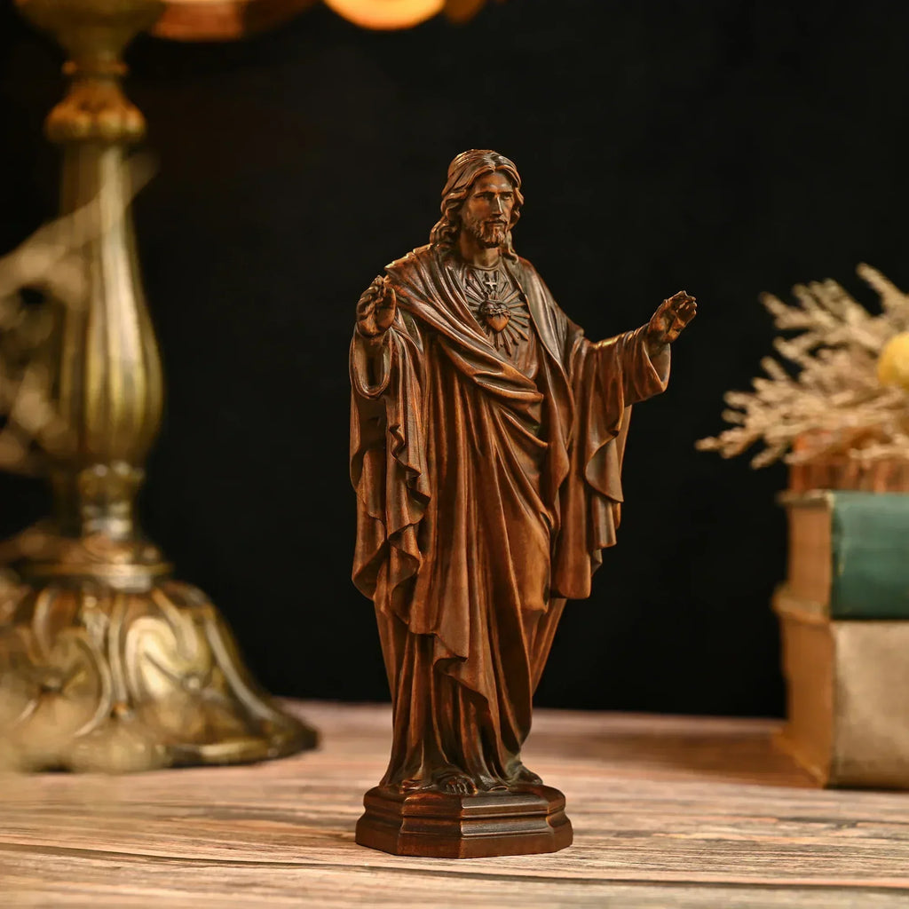 Wood Jesus Sacred Statue