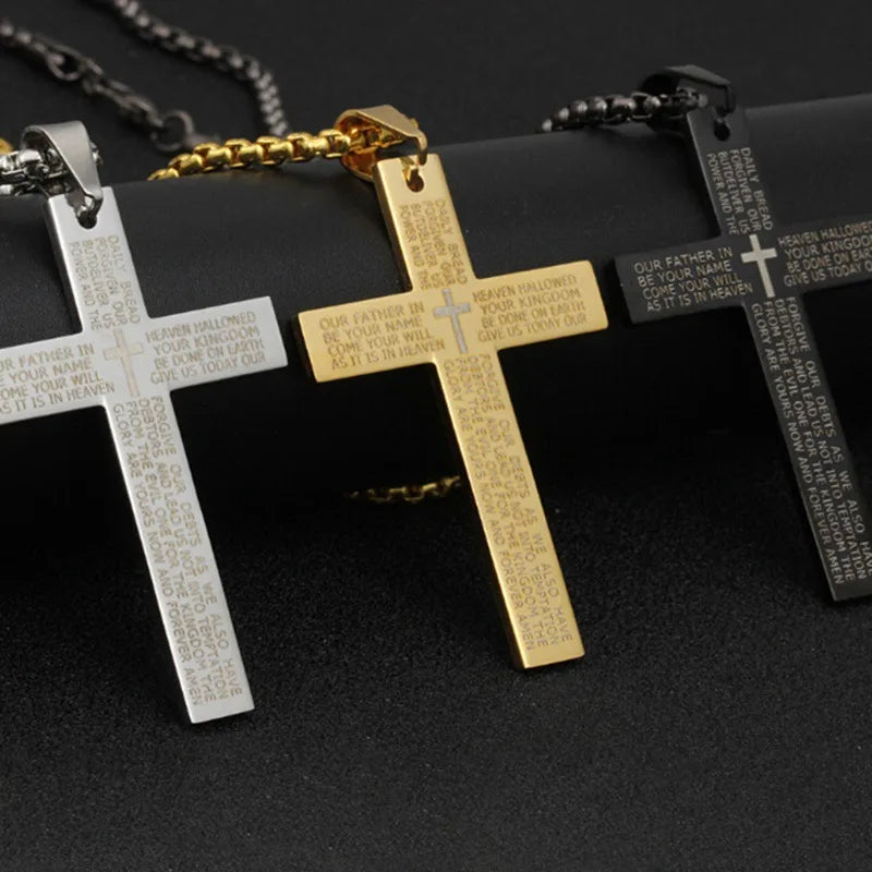 Cross Stainless Steel Pendant For Men