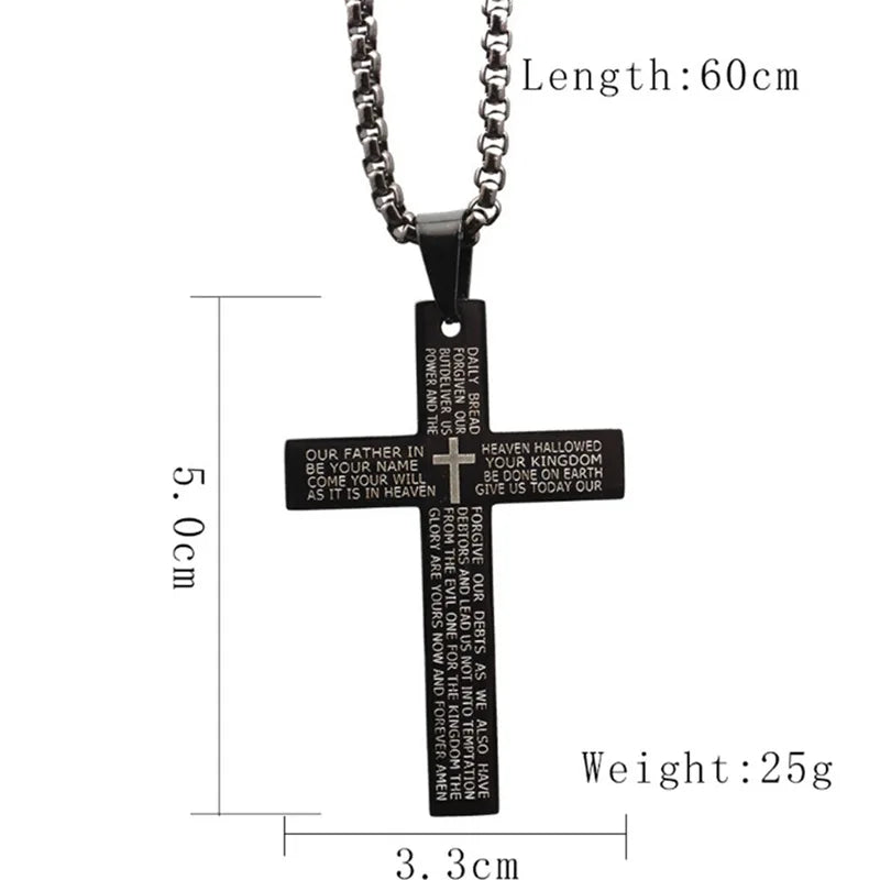 Cross Stainless Steel Pendant For Men
