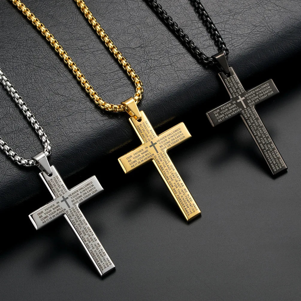Cross Stainless Steel Pendant For Men