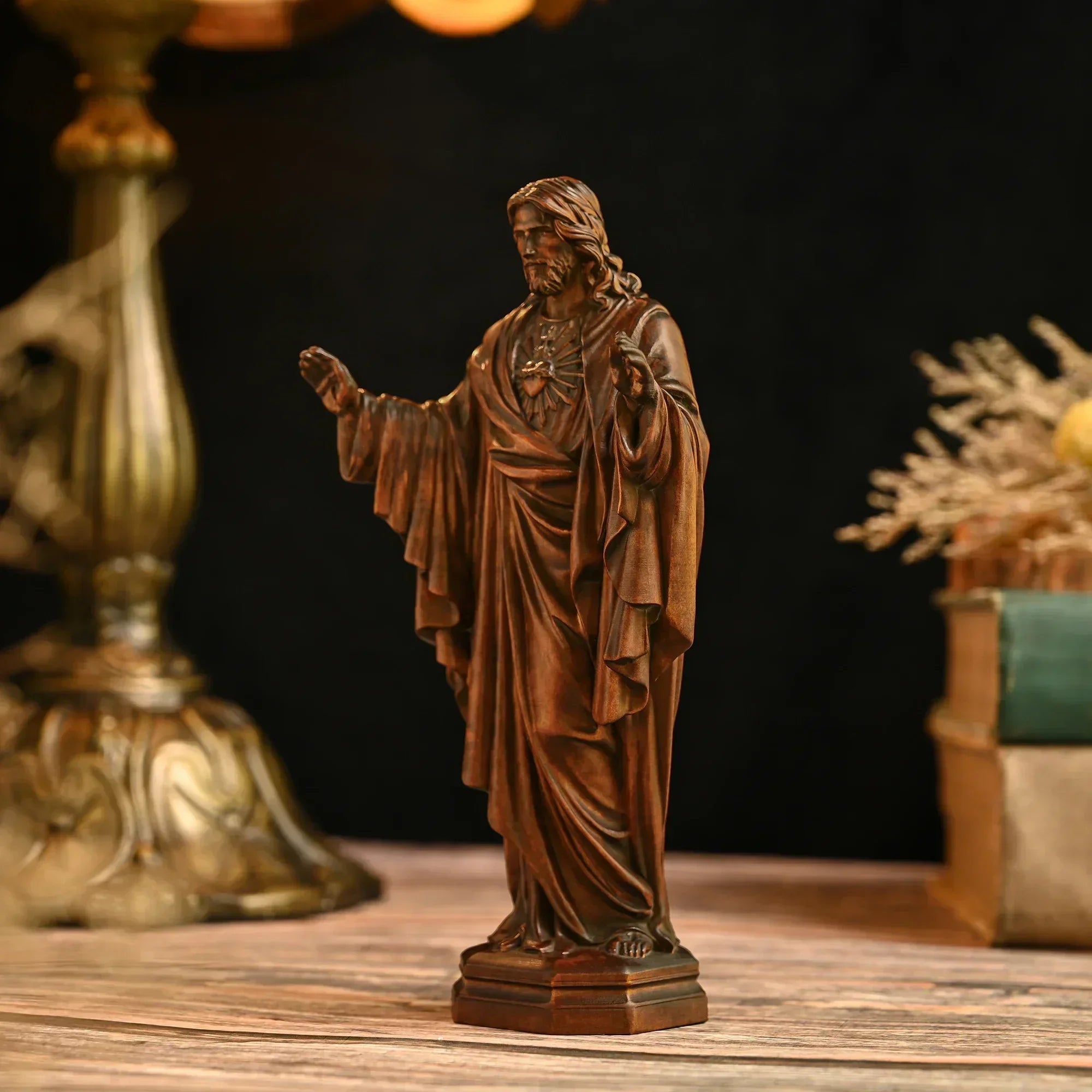Wood Jesus Sacred Statue