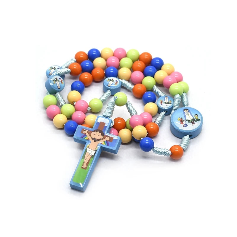 Children's Rosary Coloured Acrylic Beads