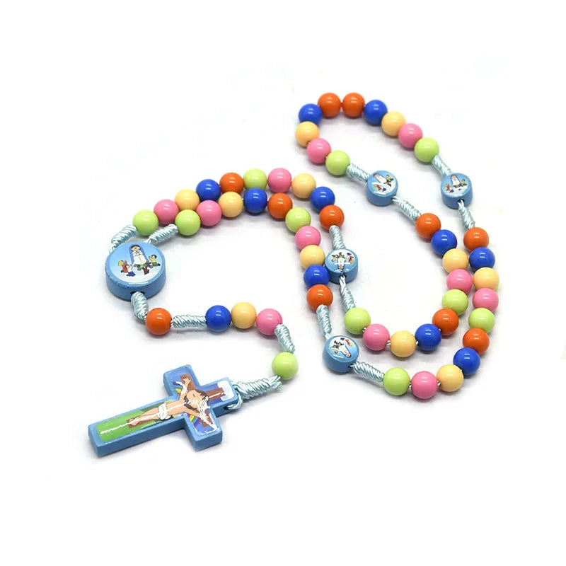 Children's Rosary Coloured Acrylic Beads