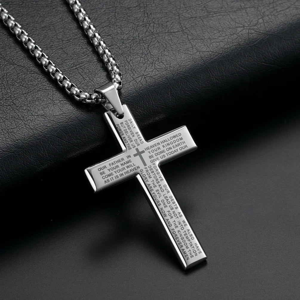 Cross Stainless Steel Pendant For Men