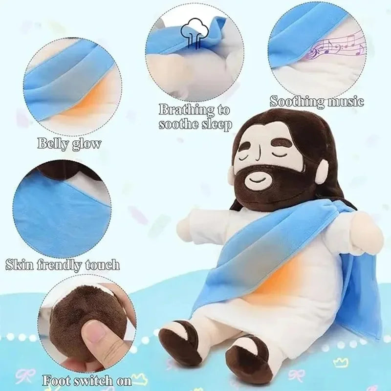 Breathing Jesus Plush Toy