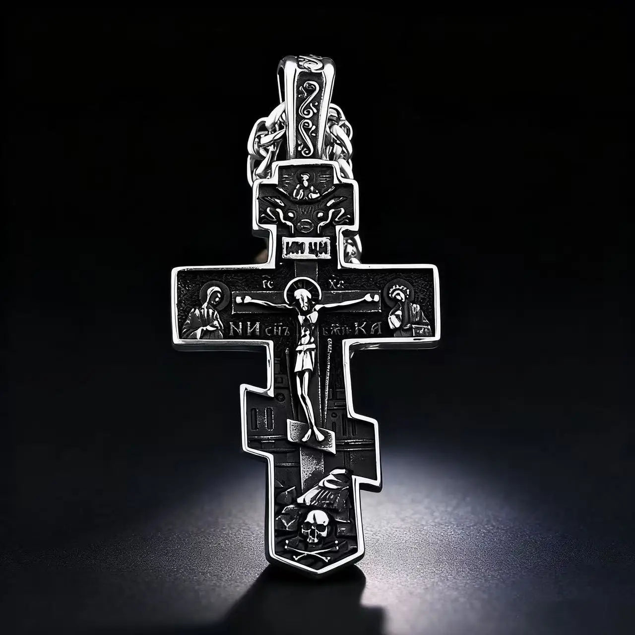 Stainless Steel Orthodox Cross