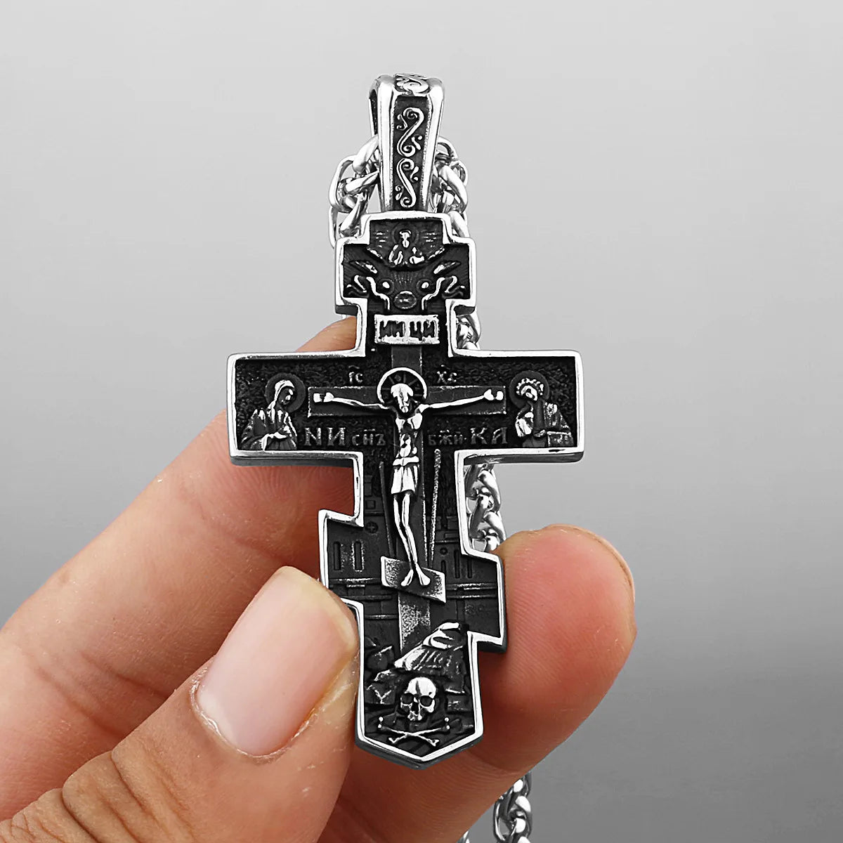 Stainless Steel Orthodox Cross