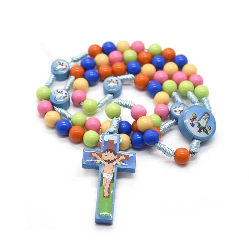 Children's Rosary Coloured Acrylic Beads