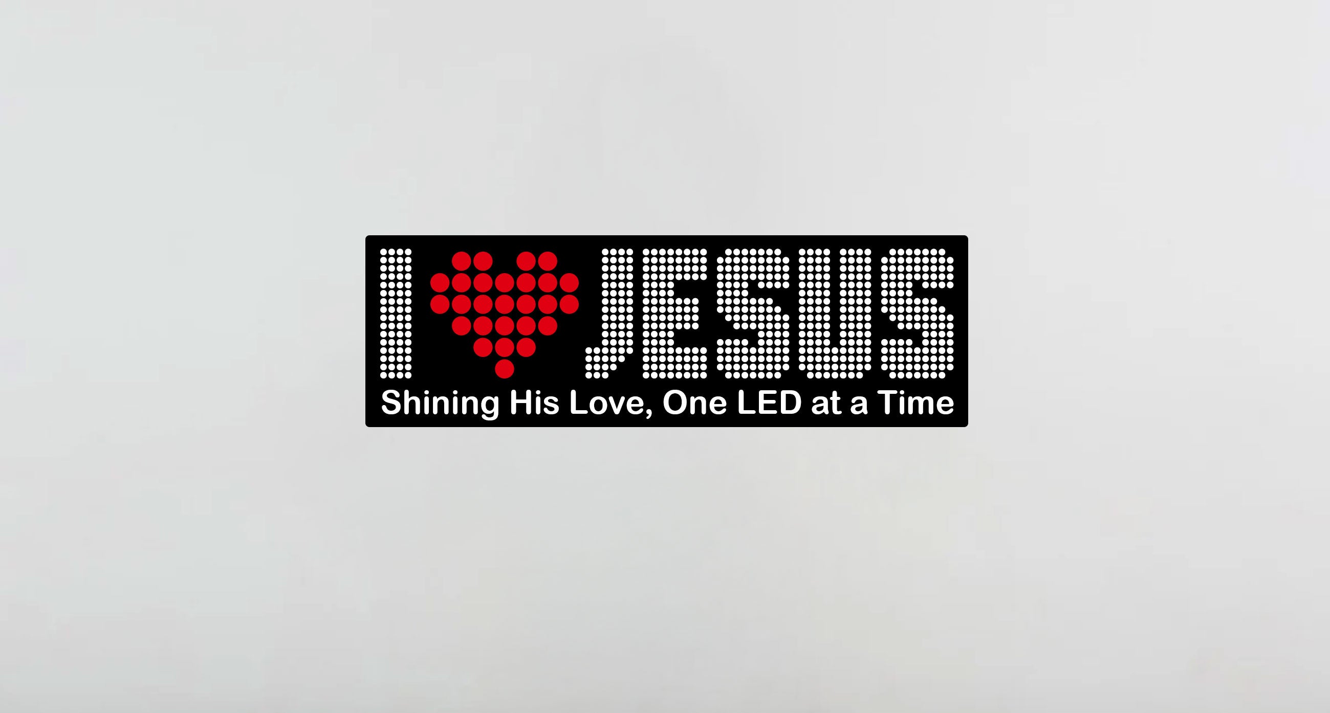I LOVE JESUS LED T-shirt