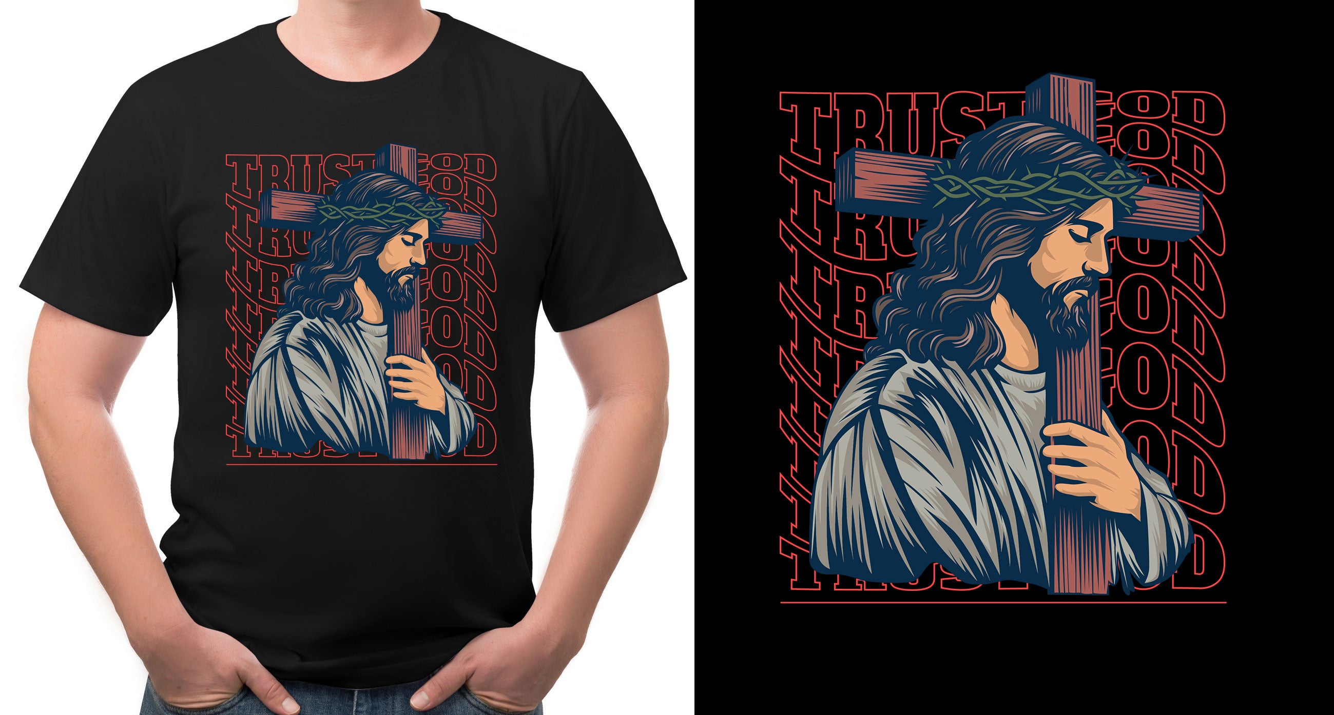 The Cross and Jesus T-shirt